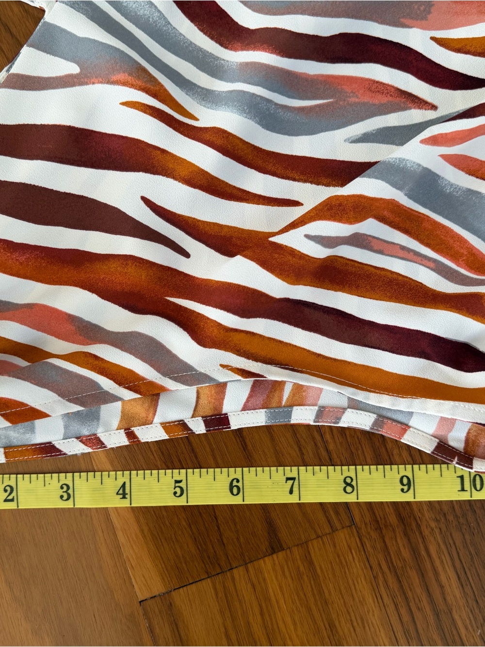 NWT Ann Taylor Zebra Stripe Moroccan Spice Sleeveless Peplum Top Size L Brown - Picture 15 of 16